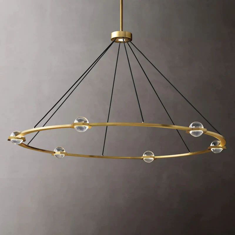 Celestial Round Chandelier 60 inch detail view