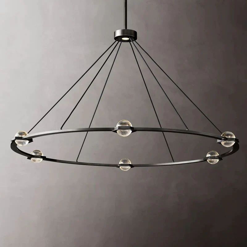 Celestial Round Chandelier 60 inch front view