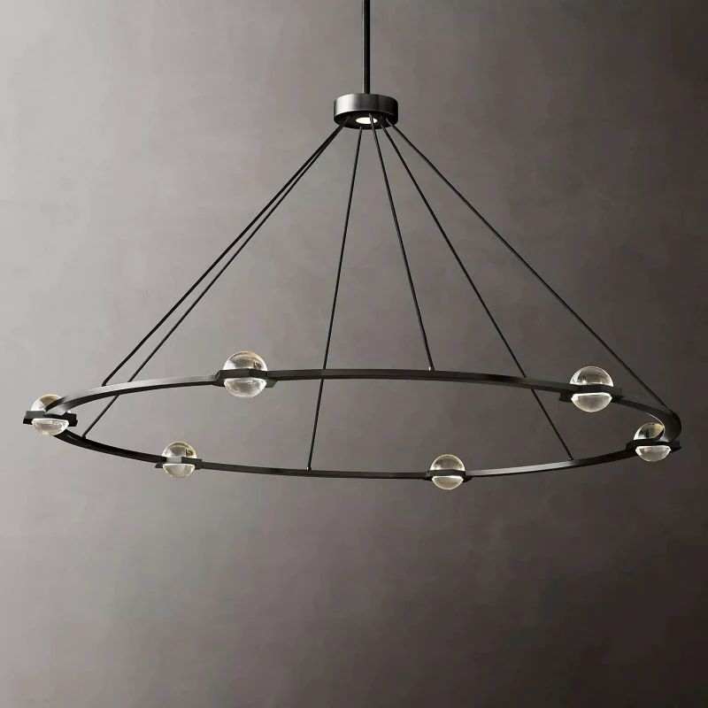 Celestial Round Chandelier 60 inch detail view