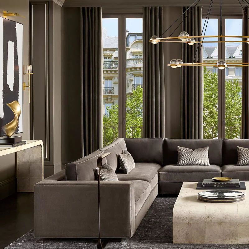 Celestial Two-Tier Round Chandelier 60 inch detail view