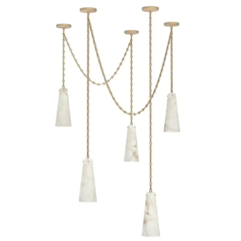 Steven 5-Light Alabaster Cluster Pendant - product detail 3
