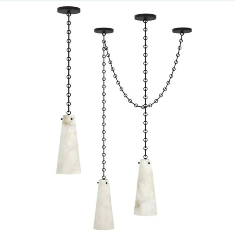 Steven 3-Light Alabaster Cluster Pendant - product detail 4