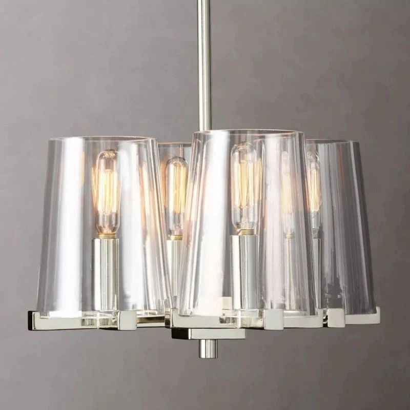 Triumph Glass 4-Lights Pendant angled view