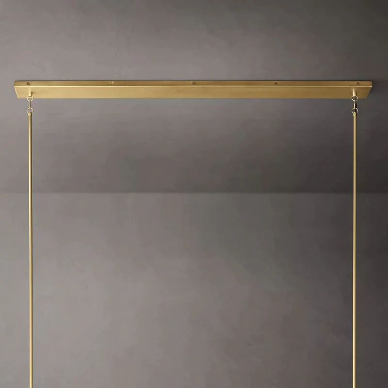 Triumph Glass Linear Chandelier 60 inch detail view