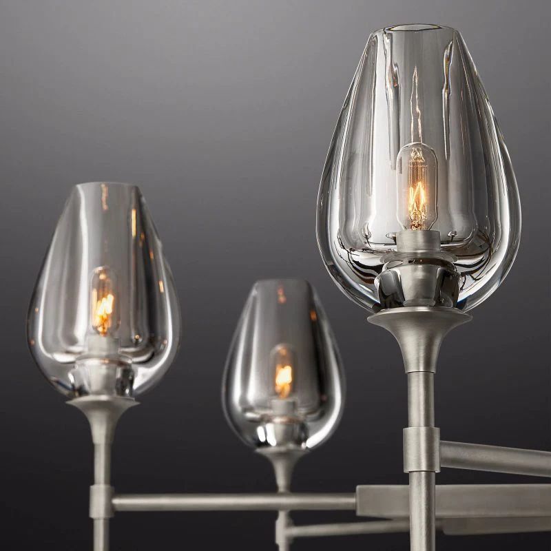 Luminous Tulip Round Chandelier 54'' detail view