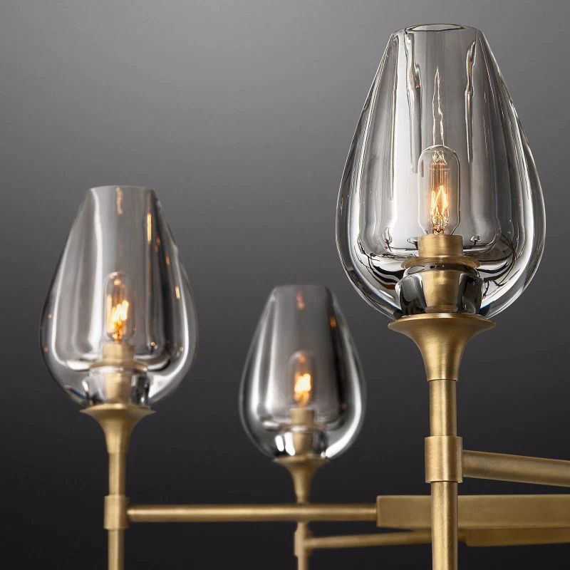 Luminous Tulip Round Chandelier 54'' detail view