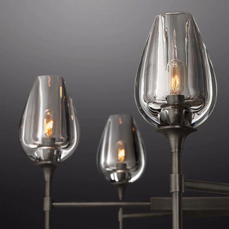 Luminous Tulip Round Chandelier 54'' detail view