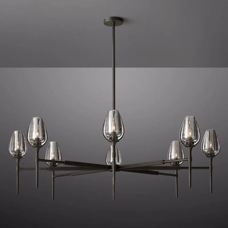 Luminous Tulip Round Chandelier 54'' front view