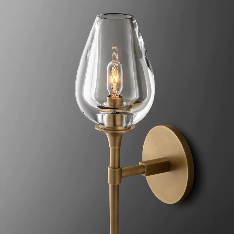 Luminous Tulip Single Sconce detail view