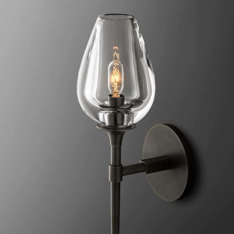 Luminous Tulip Single Sconce detail view
