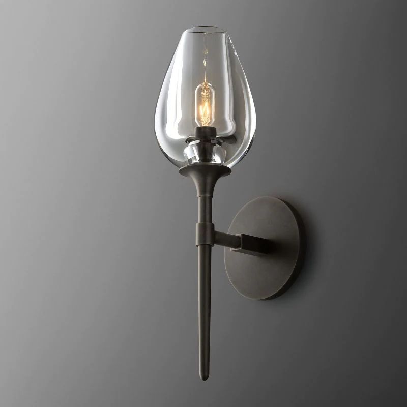 Luminous Tulip Single Sconce front view