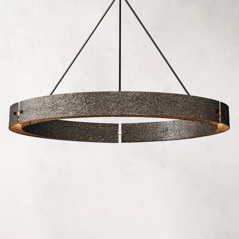 Vilary Round Chandelier 60" in brass