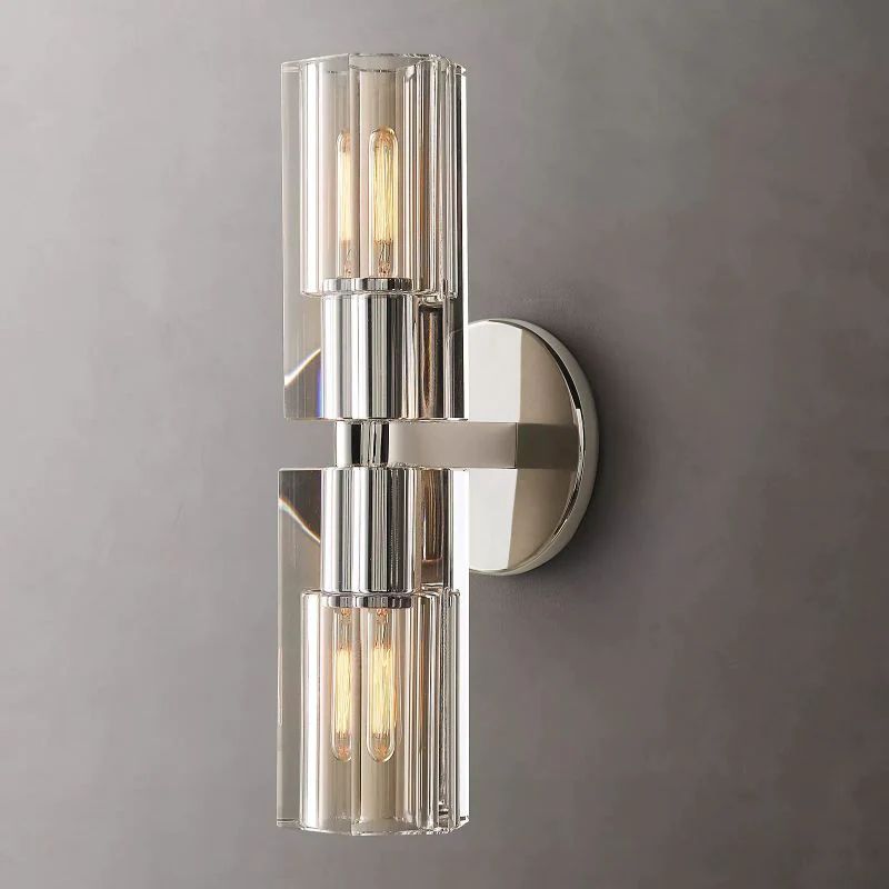 Akio Wine-Glass 2 Lights Wall Sconce angled view