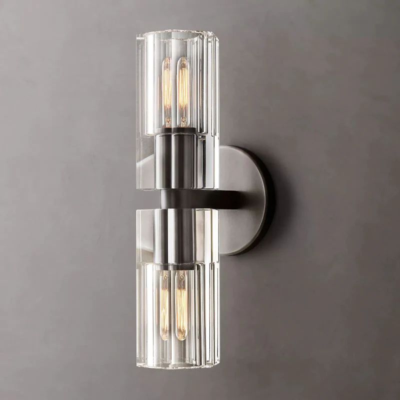 Akio Wine-Glass 2 Lights Wall Sconce front view