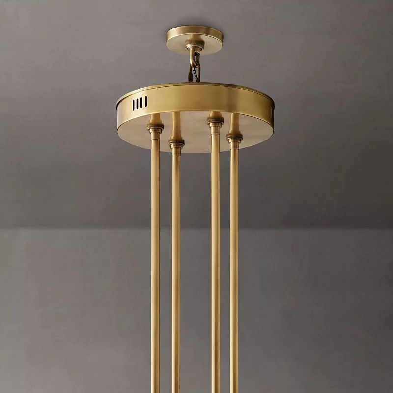 Akio Wine-Glass Round 2-Tier Chandelier 60 inch detail view