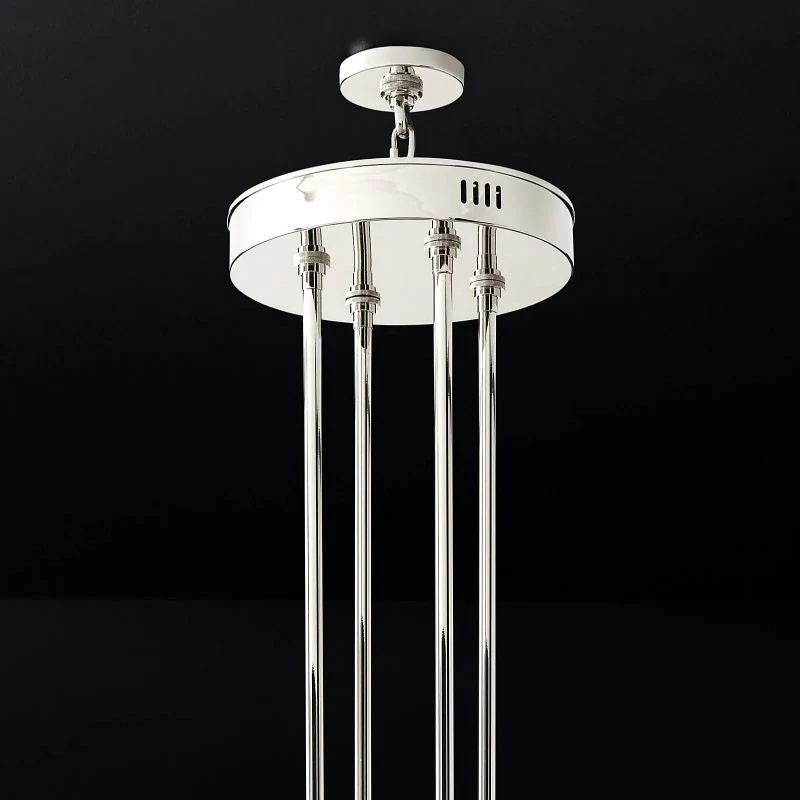 Akio Wine-Glass Round 2-Tier Chandelier 60 inch detail view