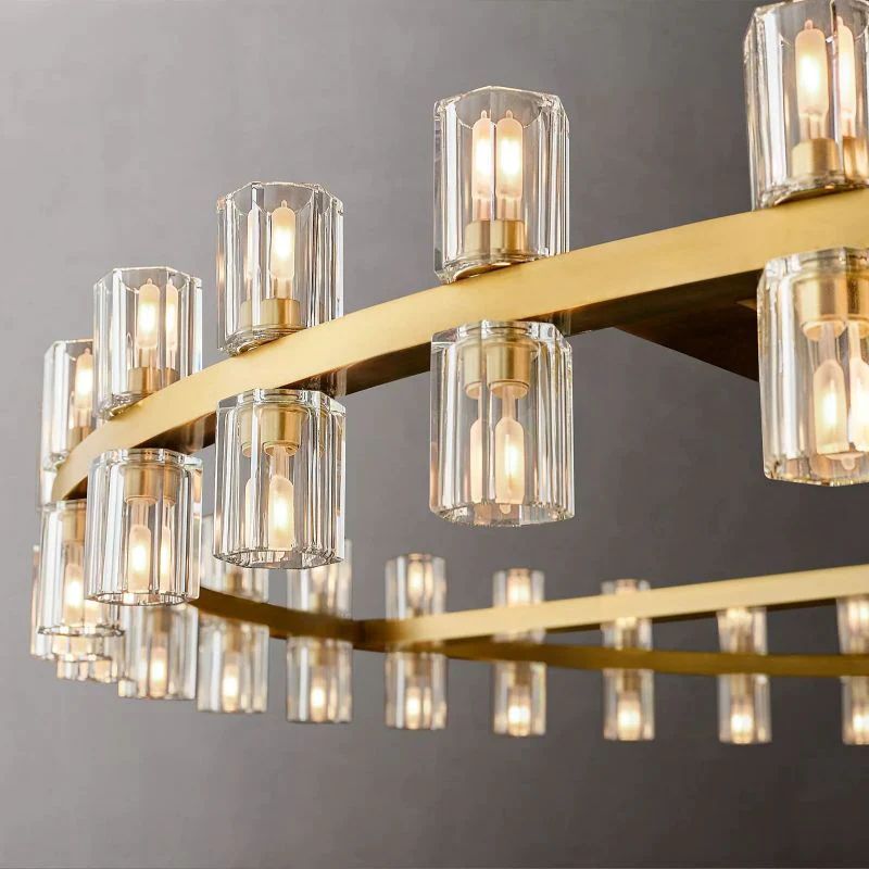 Akio Wine-Glass Round Chandelier 60 inch detail view