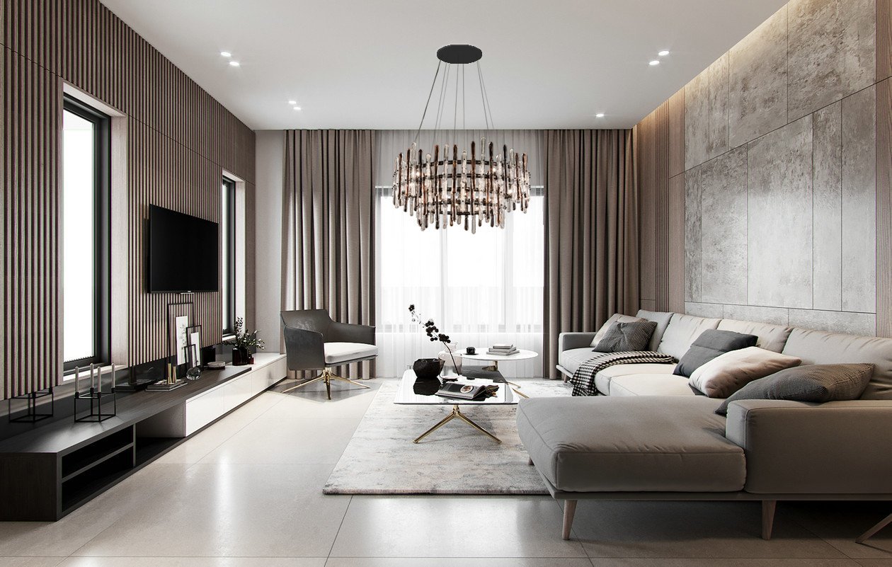 Sanjil Round Glass Chandelier - detail 5