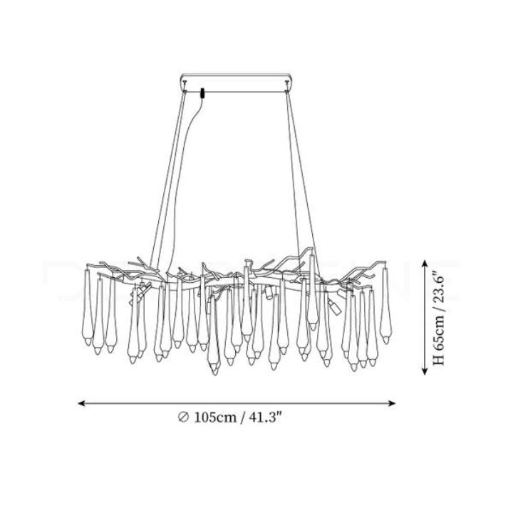 Aqua Makrama Branch Chandeliers - detail 15