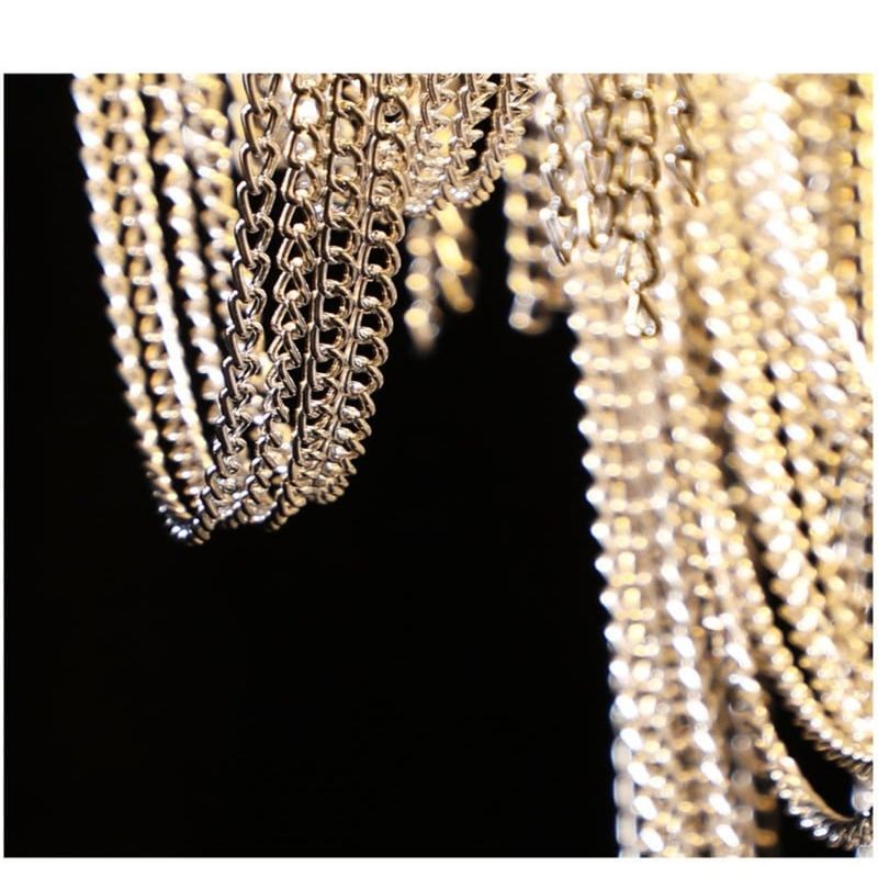 Alisa Luxury Hardware Aluminum Chain Tassel Table Lamp - product detail 7