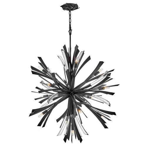 Bergamots 13 Lights Chandelier 42"H - detail 9