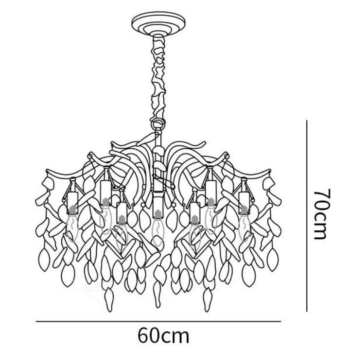 Dorale Modern Crystal Chandelier - detail 12