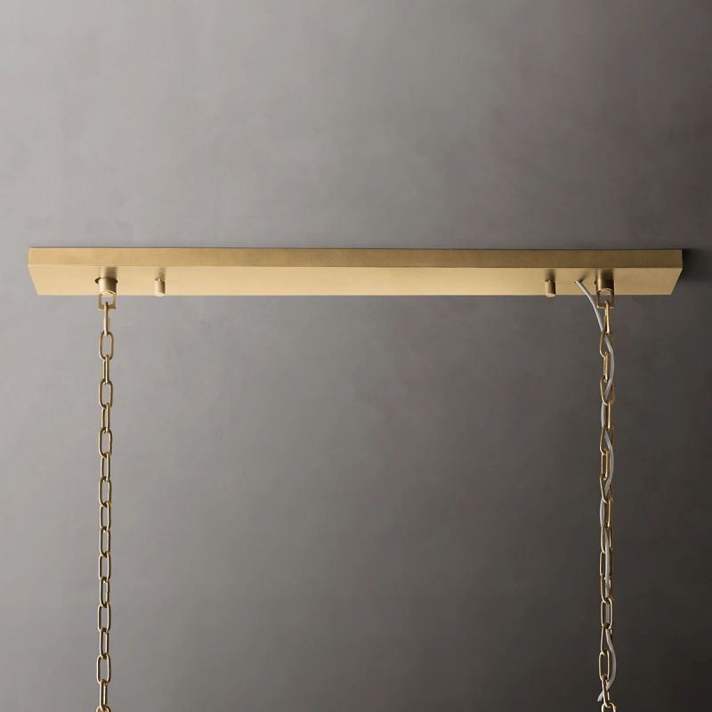 1920s Odem Rectangular Chandelier 49"W/60"W - detail 9