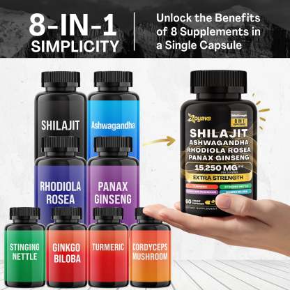 Vitality & Radiance Trio: Sea Moss Magic, Shilajit Power, & Cosmic Collagen Complex