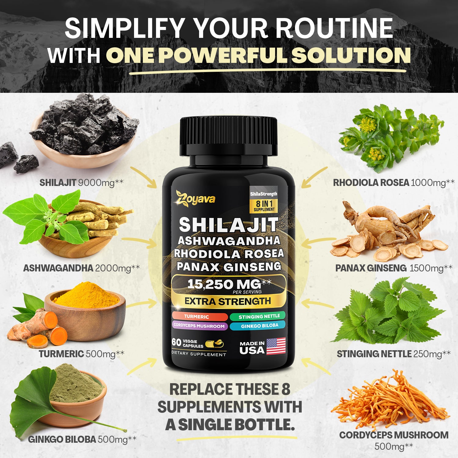 Vitality & Radiance Trio: Sea Moss Magic, Shilajit Power, & Cosmic Collagen Complex