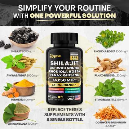 Vitality & Radiance Trio: Sea Moss Magic, Shilajit Power, & Cosmic Collagen Complex