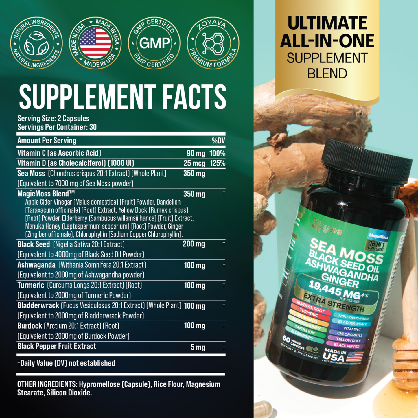Zoyava™ Magic Moss 16-in-1 Super Blend