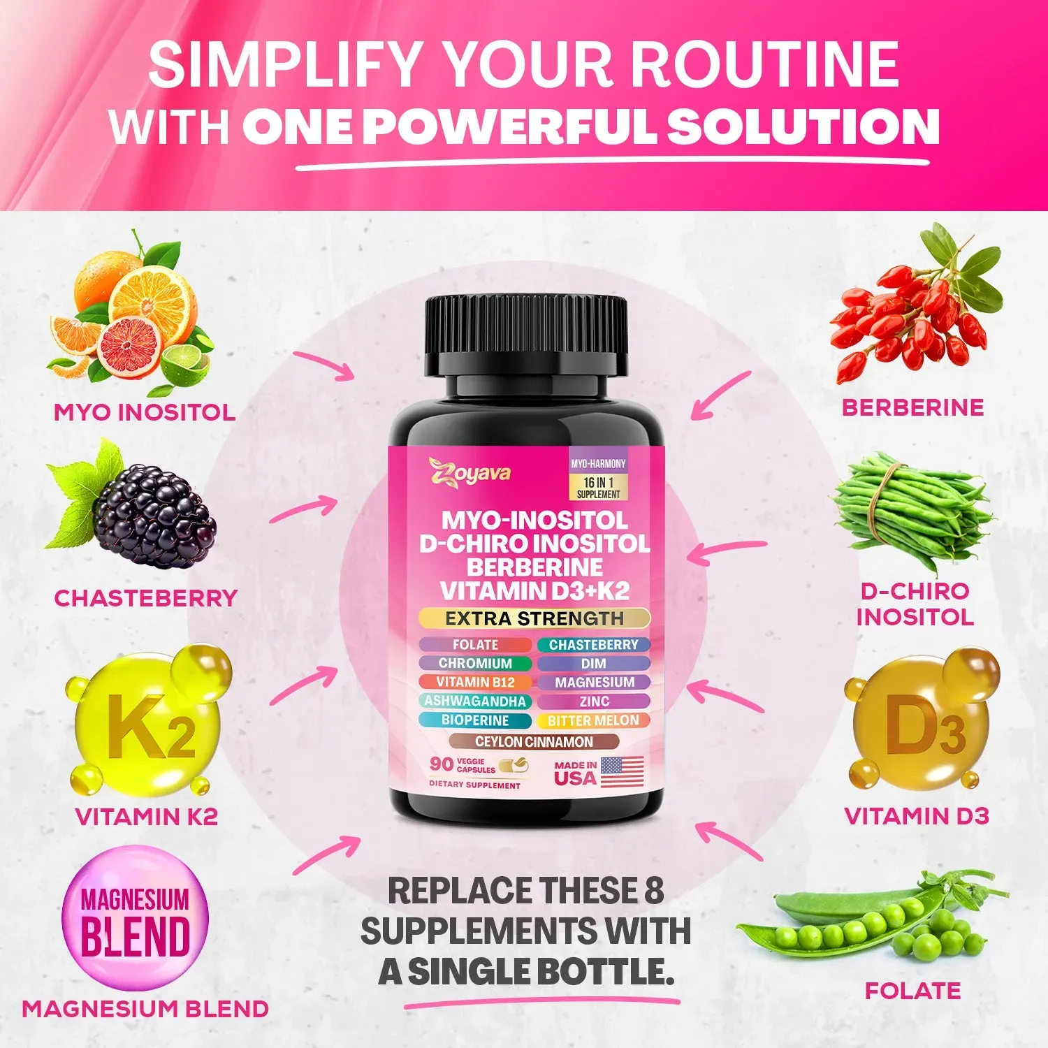 Zoyava™ Myo-Harmony 16-in-1 Balance & Vitality Blend