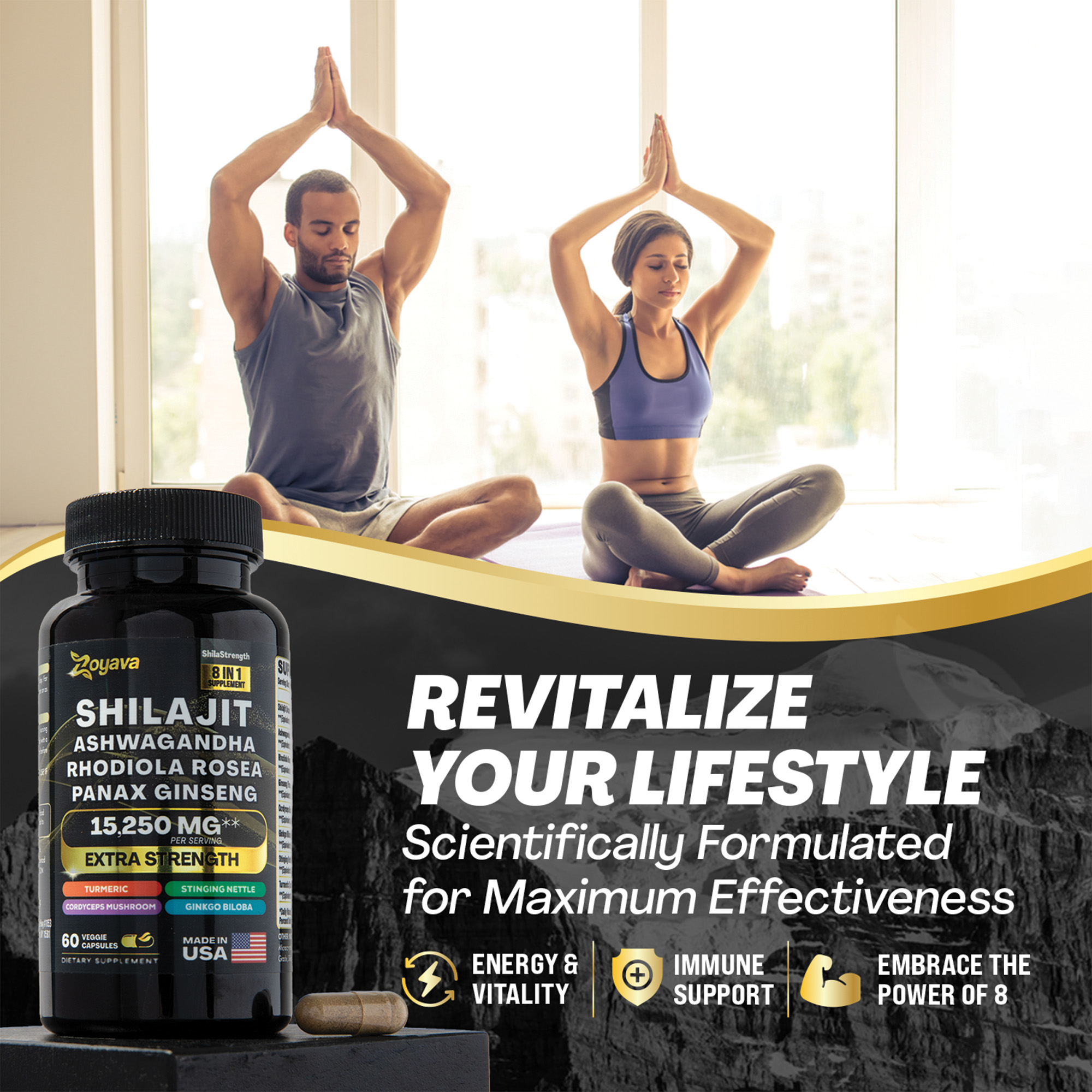 Zoyava™ Shilajit Power ShilaStrength Blend - 15,250MG