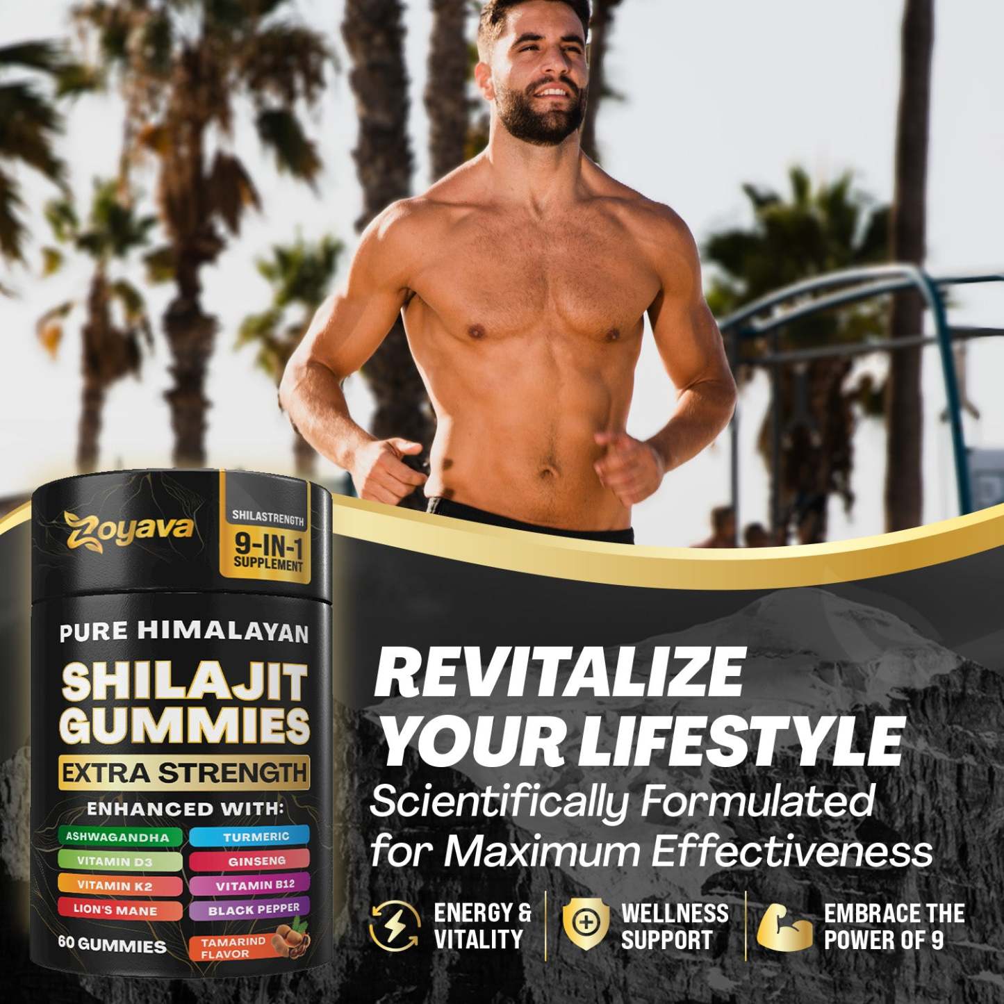 Zoyava™ Multiple Wellness Shilajit 60 Gummies - Tamarind