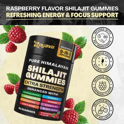 Zoyava™ Multiple Wellness Shilajit 60 Gummies - Berry