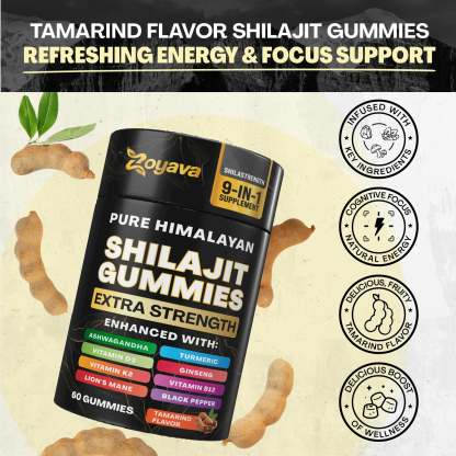 Zoyava™ Multiple Wellness Shilajit 60 Gummies - Tamarind