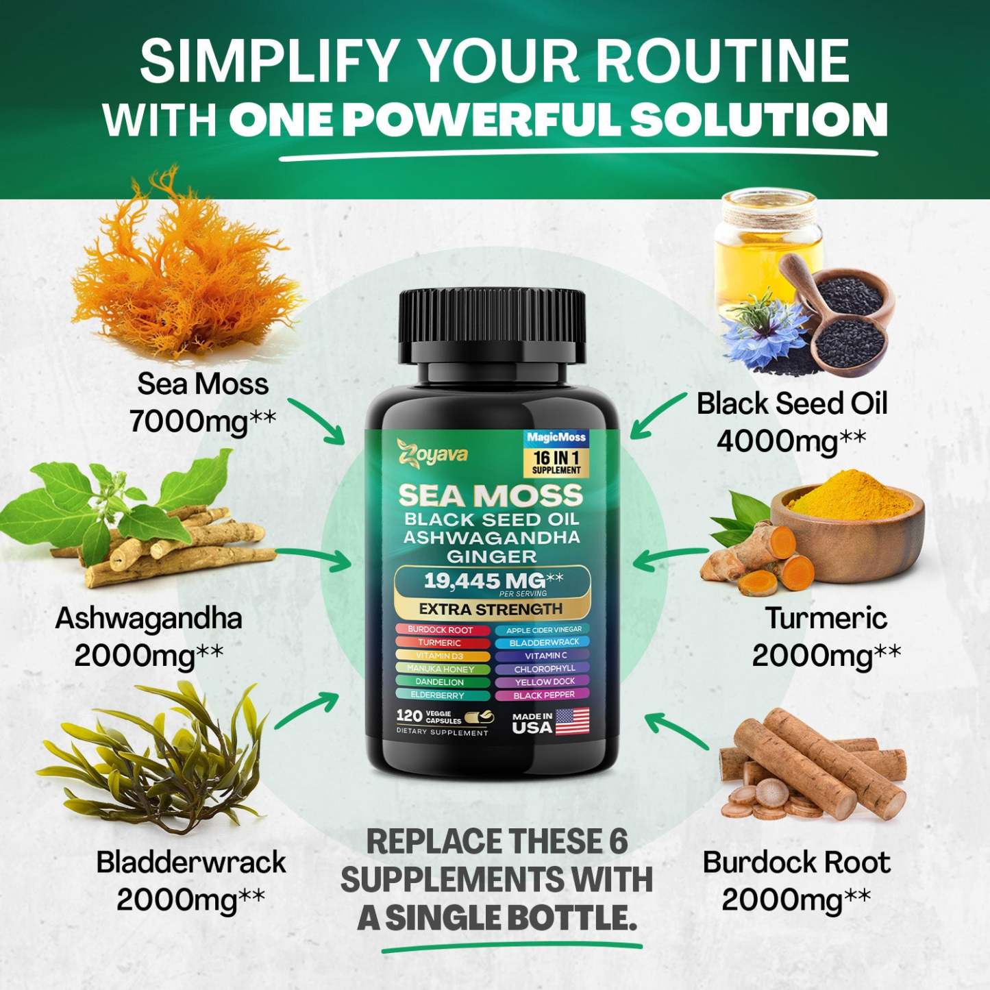 Zoyava™ Magic Moss 16-in-1 Super Blend