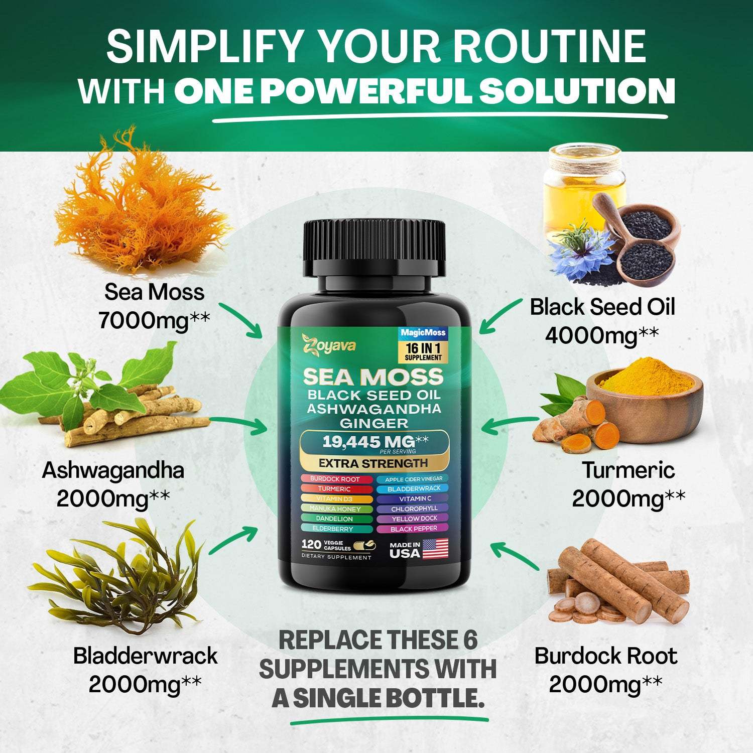 Zoyava™ Magic Moss 16-in-1 Super Blend