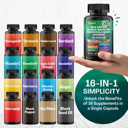 Vitality & Radiance Trio: Sea Moss Magic, Shilajit Power, & Cosmic Collagen Complex