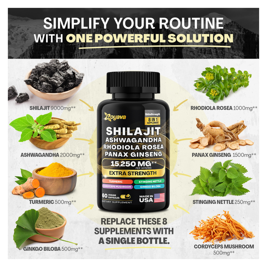 Zoyava™ Shilajit Power ShilaStrength Blend - 15,250MG