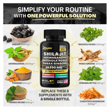 Zoyava™ Shilajit Power ShilaStrength Blend - 15,250MG