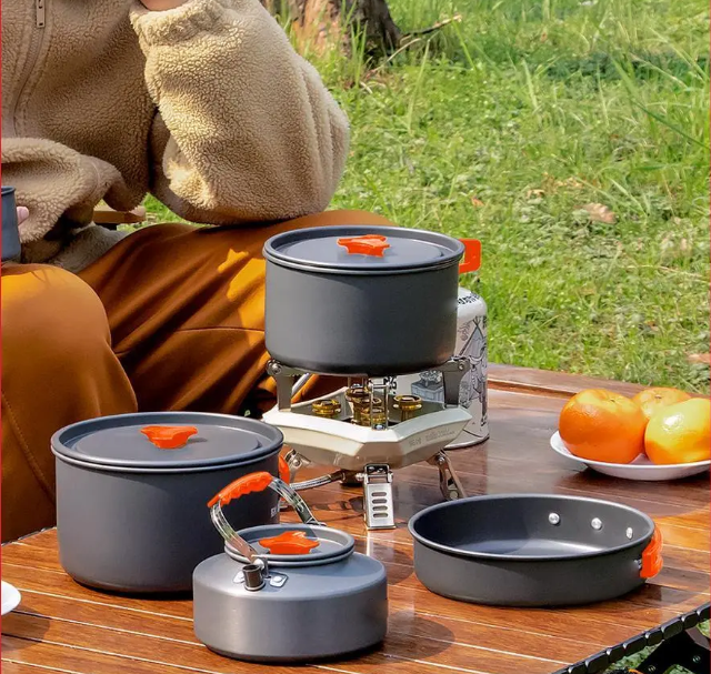 🎉Last day clearance✨Multifunctional portable camping tableware set