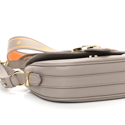 Grained Calfskin LV Pont 9 Soft PM Gris