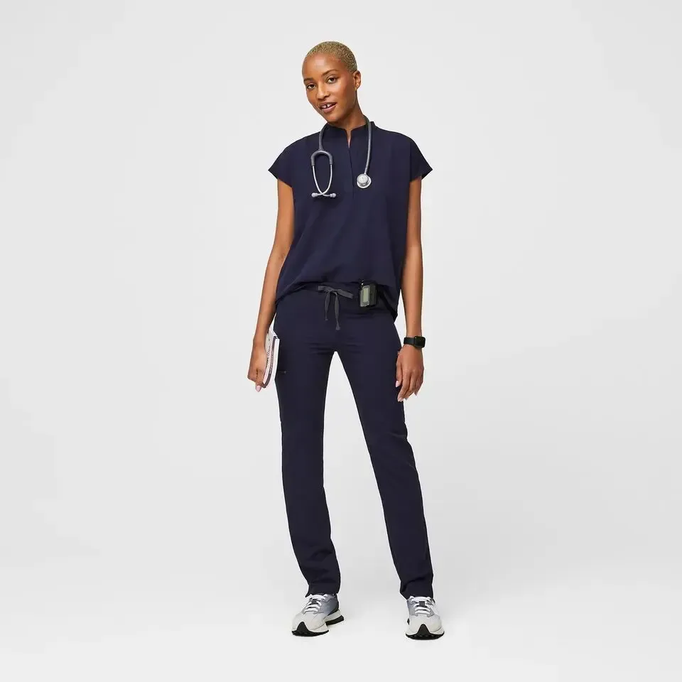 Rafaela Oversized Scrub Set--Burgundy