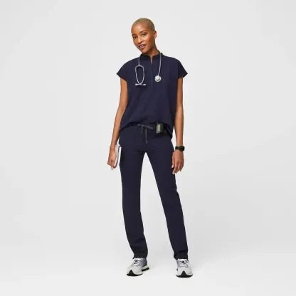 Rafaela Oversized Scrub Set--Burgundy