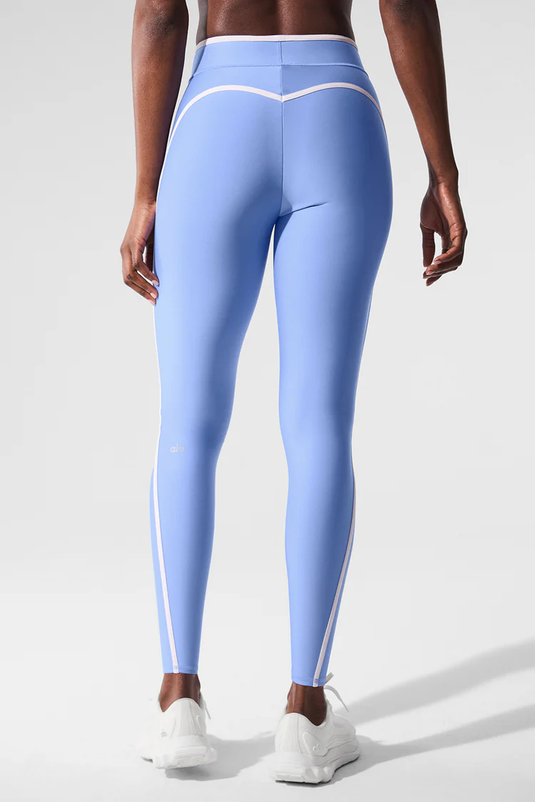 Airlift High Waist Charger 7/8 Legging-Crystal Clear Blue/White