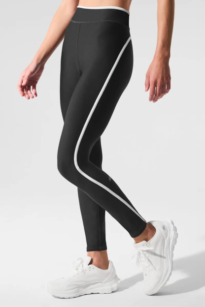 Airlift High Waist Charger 7/8 Legging-Black/White