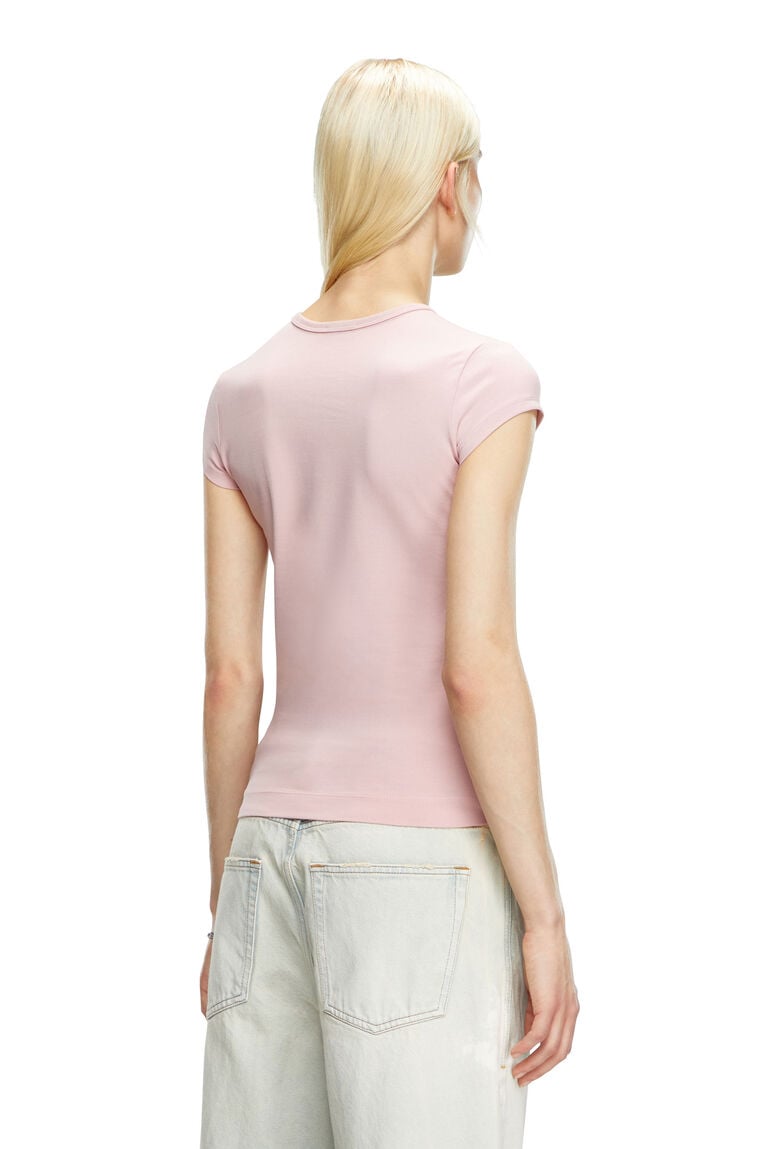 T-shirt with peekaboo logo-Face Powder