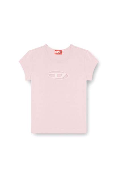 T-shirt with peekaboo logo-Face Powder