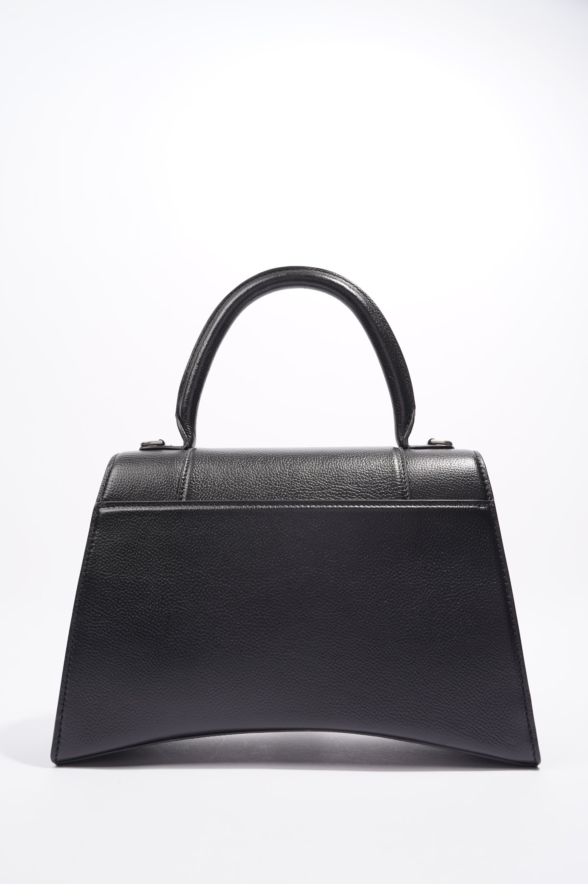 BALETKTNCIAGA Womens Hourglass Black Leather Medium